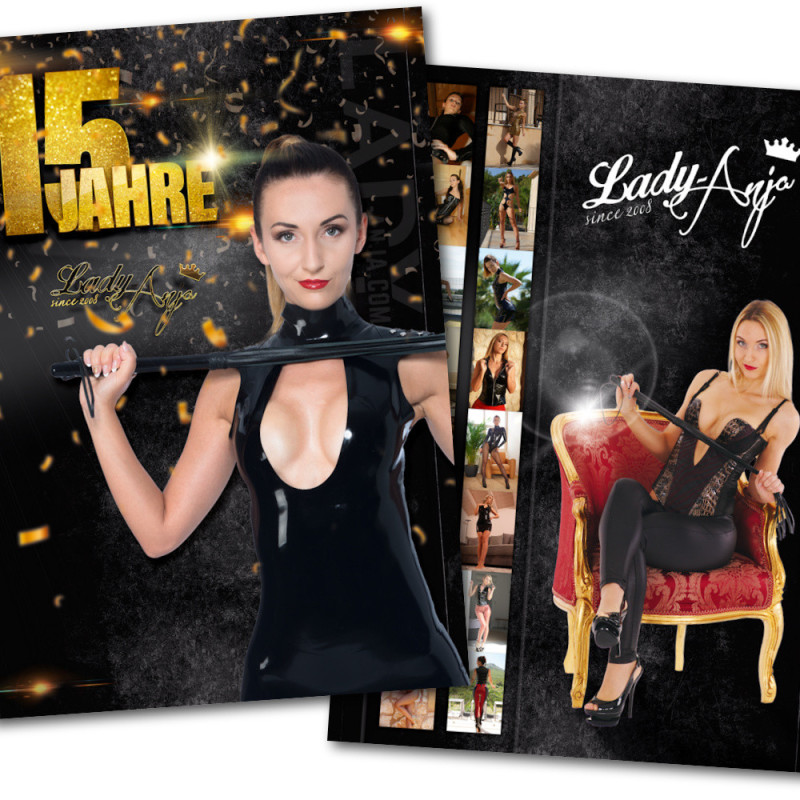 Autogrammkarte 15 Jahre Lady Anja