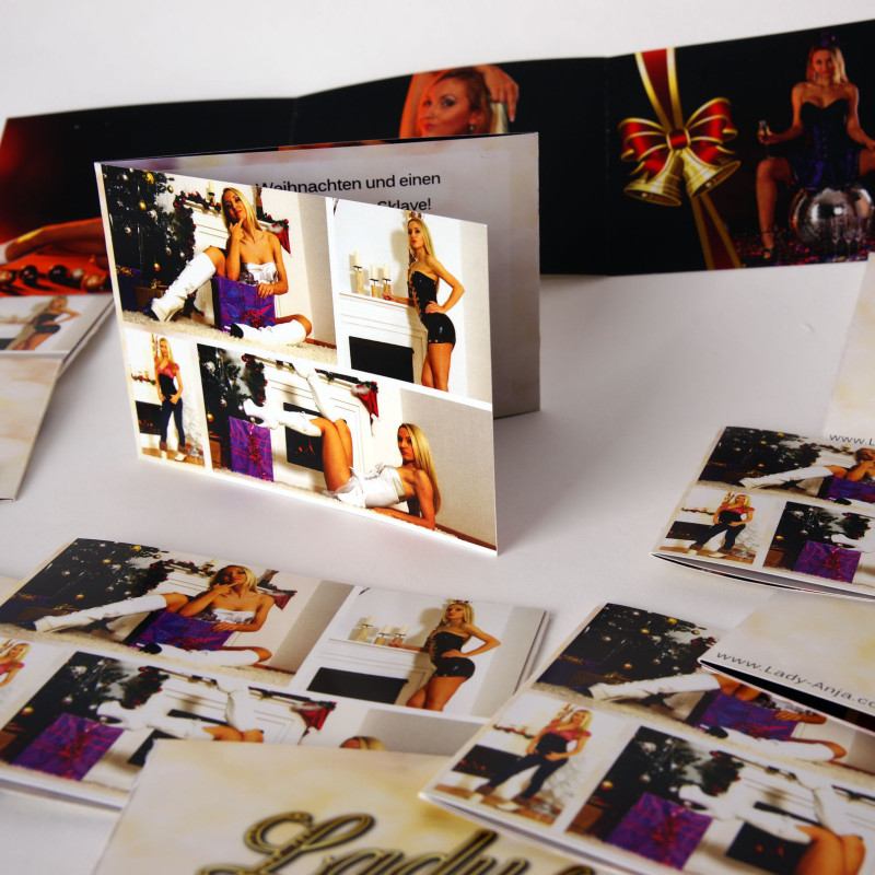 Weihnachtskarte Lady Anja Classic von 2015 Sammlerstück