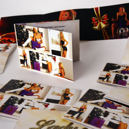 Weihnachtskarte Lady Anja Classic von 2015 Sammlerstück