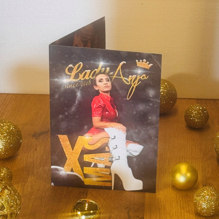 Weihnachtskarte Lady Anja 2024 Vorderseite