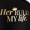 Hoodie „Her RULES. MY life.“ - diskrete Version