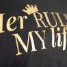 T-Shirt „Her RULES. MY life.“ - diskrete Version