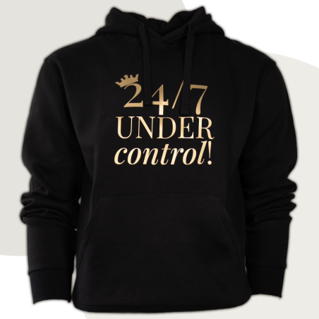 Hoodie „24/7 UNDER control“ - diskrete Version