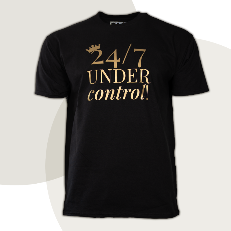T-Shirt „24/7 UNDER control“ - diskrete Version