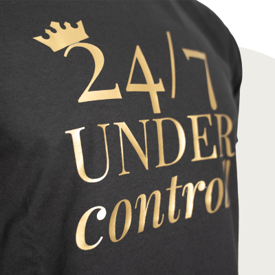 T-Shirt „24/7 UNDER control“ - diskrete Version