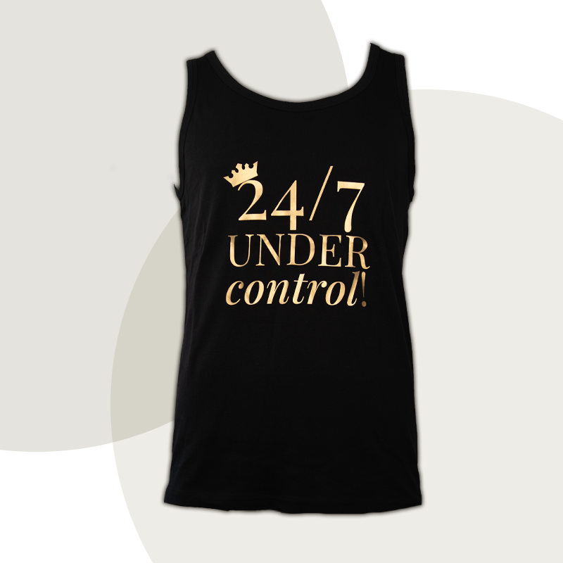 Muscle-Shirt „24/7 UNDER control“ - diskrete Version