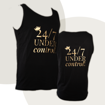 Muscle-Shirt „24/7 UNDER control“ - diskrete Version