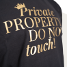 T-Shirt „Private PROPERTY DO NOT touch“ - diskrete Version