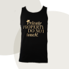 Muscle-Shirt „Private PROPERTY DO NOT touch“ - diskrete Version