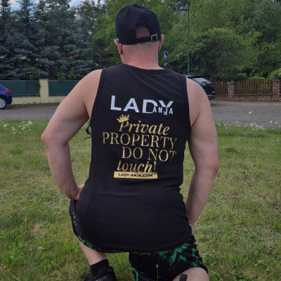 Muscle-Shirt „Private PROPERTY DO NOT touch“ - Owned & Proud Version