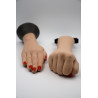 Silikonhand Faust oder flache Hand