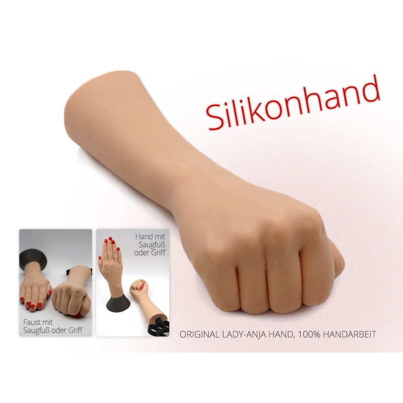 Silikonhand Faust oder flache Hand