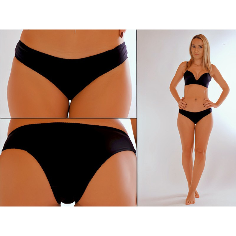 Baumwollslip schwarz