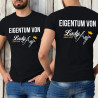 T-Shirt schwarz "Eigentum von Lady Anja"