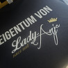 T-Shirt schwarz "Eigentum von Lady Anja"